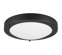 Trio Leuchten Condus 6801011-32 - Lámpara de techo para baño (metal, cristal blanco mate, 1 bombilla E27 no incluida)