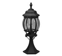 Trio Leuchten Elvo 506960132 - Lámpara de sendero exterior (aluminio fundido a presión, cristal transparente, no incluye 1 bombilla E27)