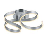 Trio Lighting Plafón LED Francis, aluminio cepillado