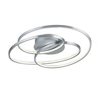 Trio Leuchten Gale 673916007 - Lámpara LED de techo (metal níquel mate, 38,5 W, regulador de intensidad)