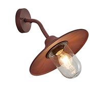 Trio Leuchten Brenta Lámpara de Pared Exterior, marrón