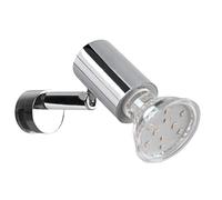 Trio Leuchten Lorenzo 283500106 - Lámpara de baño (metal, 1 bombilla GU10, no incluida), color cromado