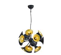 Trio Leuchten Orchestra Lámpara Colgante, Negro Mate, Durchmesser 48cm