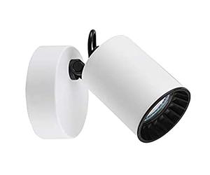 Trio Leuchten Pago 803500131 - Foco de metal (1 bombilla GU10), color blanco mate y negro