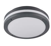 Trio Leuchten Piave 676960142 - Lámpara de techo led para exterior (plástico, incluye 12 W, detector de movimiento)