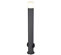 Trio Lighting Mite bolardo luminoso con tomas, antracita