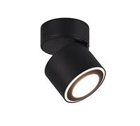 Trio Leuchten Taurus 652910132 - Lámpara led de techo (metal, 3,5 W, 1,5 W), color negro mate