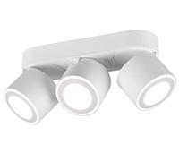 Trio Leuchten Taurus 652910331 - Lámpara led de techo (metal mate, incluye 3 bombillas de 3,5 W y 3 bombillas LED de 1,5 W)
