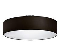Trio Lighting 603900302 Lámpara de Techo Stoffschirm Schwarz, Negro, 50 cm