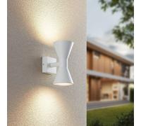 Trio Lighting Aplique de exterior Ardas up/down 2 x GU10, blanco