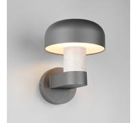 Trio Lighting Aplique de exterior Fraser, gris/aspecto hormigón, aluminio, IP54, E27