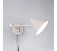 Trio Lighting Aplique de pared Cosima, gris claro, saliente 54 cm, metal