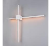 Trio Lighting Aplique de pared LED Cassino, blanco mate, ancho 67 cm, metal