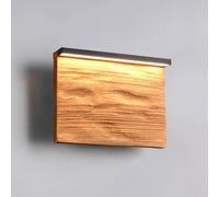 Trio Lighting Aplique de pared LED Kalea, ancho 20 cm, color madera, madera