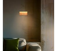 Trio Lighting Aplique de pared LED Kalea, ancho 30 cm, color madera, madera