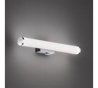 Trio Lighting Aplique de pared LED Mattimo, ancho 40 cm, cromo, interruptor