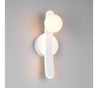 Trio Lighting Aplique de pared LED Napoli, blanco mate, altura 34 cm, metal, CCT