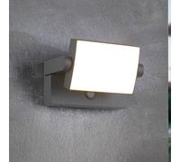Trio Lighting Apliqué LED con sensor para pared exterior KANSAS antracita Ancho 20 cm IP54