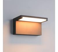 Trio Lighting Aplique LED para exterior Ravi, antracita, ancho 18 cm, metal, IP65