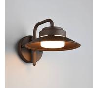 Trio Lighting Aplique para exterior Atrato, color óxido, Ø 20 cm, metal