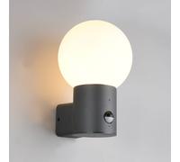 Trio Lighting Aplique para exterior Mures, antracita, altura 28 cm, metal, sensor