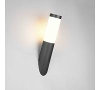 Trio Lighting Aplique para exterior Trioto, negro mate, altura 39 cm, acero inoxidable