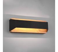 Trio Lighting Arino aplique de pared LED, negro, ancho 35,2 cm True