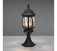 Trio Lighting Baliza Elvo, negro mate, altura 49 cm, aluminio