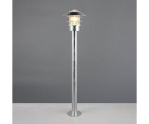 Trio Lighting Bolardo luminoso Ruvuuma, color zinc, altura 100 cm, metal, IP44