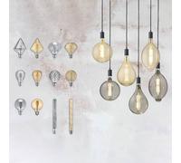 Trio Lighting Bombilla LED E27 4W 2.700K diamante ámbar EC:EPREL:755443
