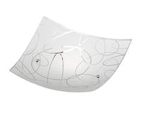 TRIO LIGHTING CEILING LAMP SPIRELLI SQUARE GLASS DECOR CIRCLES 40X40CM 604400201