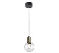 Trio Lighting - Colgante decorativo moderno Nacho, bombilla no incluida, apto para bombillas LED retrofit, Material Metal, Color Negro mate