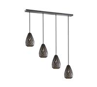 Trio Lighting - Colgante decorativo moderno Onyx, bombilla no incluida, apto para bombillas LED retrofit, Material Metal, Color Antracita