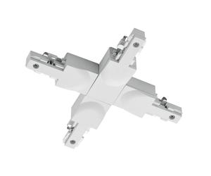 Trio Lighting Conector X DUOline riel bifásico, blanco mate