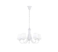 Trio Lighting Cortez - Lámpara colgante E14, 28 W, 66 x 66 x 150 cm, color blanco
