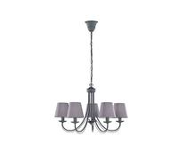 Trio Lighting Cortez - Lámpara colgante E14, 28 W, 66 x 66 x 150 cm, color gris