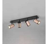 Trio Lighting Downlight Gillan, café, 4 luces, metal, GU10