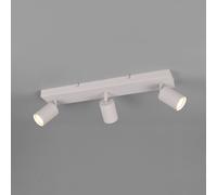 Trio Lighting Downlight Soka, gris claro, longitud 50 cm, metal, 3 luces.