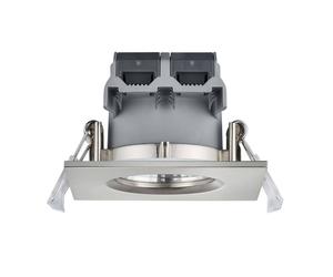 Trio Lighting Foco empotrado LED Zagros IP65 níquel, angular