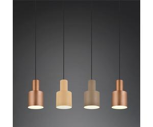 Trio Lighting Lámpara colgante Agudo multicolor, 4 luces, lineal