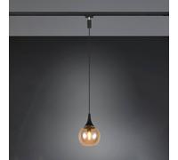 Trio Lighting Lámpara colgante con riel Lumina para DUOline, color ámbar