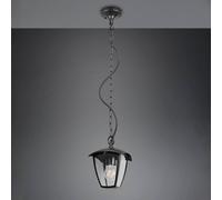 Trio Lighting lámpara colgante exterior VENTA, negra, 17 x 17 cm, metal, IP44