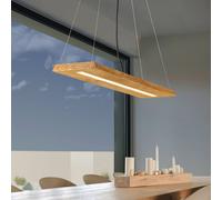 Trio Lighting Lámpara colgante LED Brad de madera True