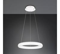 Trio Lighting Lámpara colgante LED Cardona, Ø 62 cm, blanca, CCT, metal