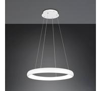Trio Lighting Lámpara colgante LED Cardona, Ø 75 cm, blanca, CCT, metal