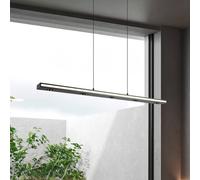 Trio Lighting Lámpara colgante LED Graham, negro, metal, arriba/abajo, CCT, atenuador