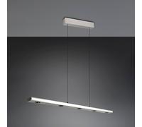Trio Lighting Lámpara colgante LED Graham, níquel, metal, arriba/abajo, CCT, atenuador
