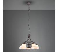 Trio Lighting Lámpara colgante Rustica, color óxido, 5 luces