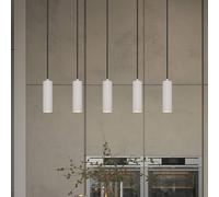 Trio Lighting Lámpara colgante Soka, gris claro, longitud 85 cm, metal, 5 luces.