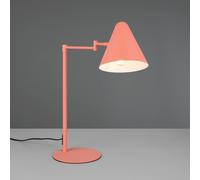 Trio Lighting Lámpara de mesa Cosima, color albaricoque, altura 50 cm, metal